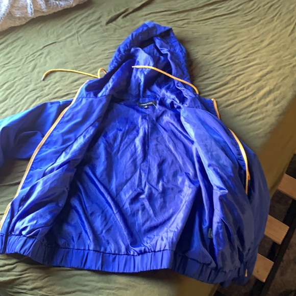 Color block hooded zip up track jacket - Picture 2 of 3